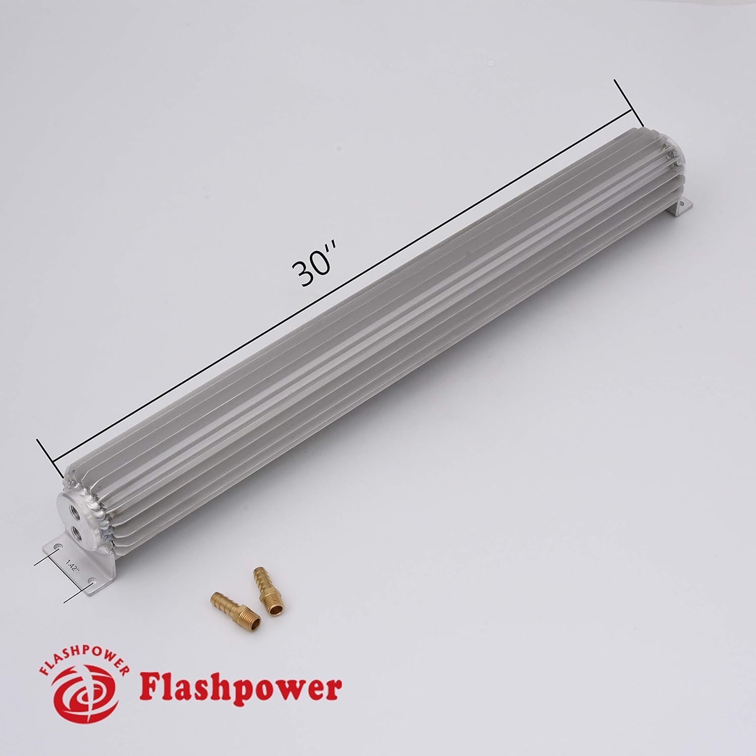 30" Aluminum Finned Transmission Coolers Dual Pass