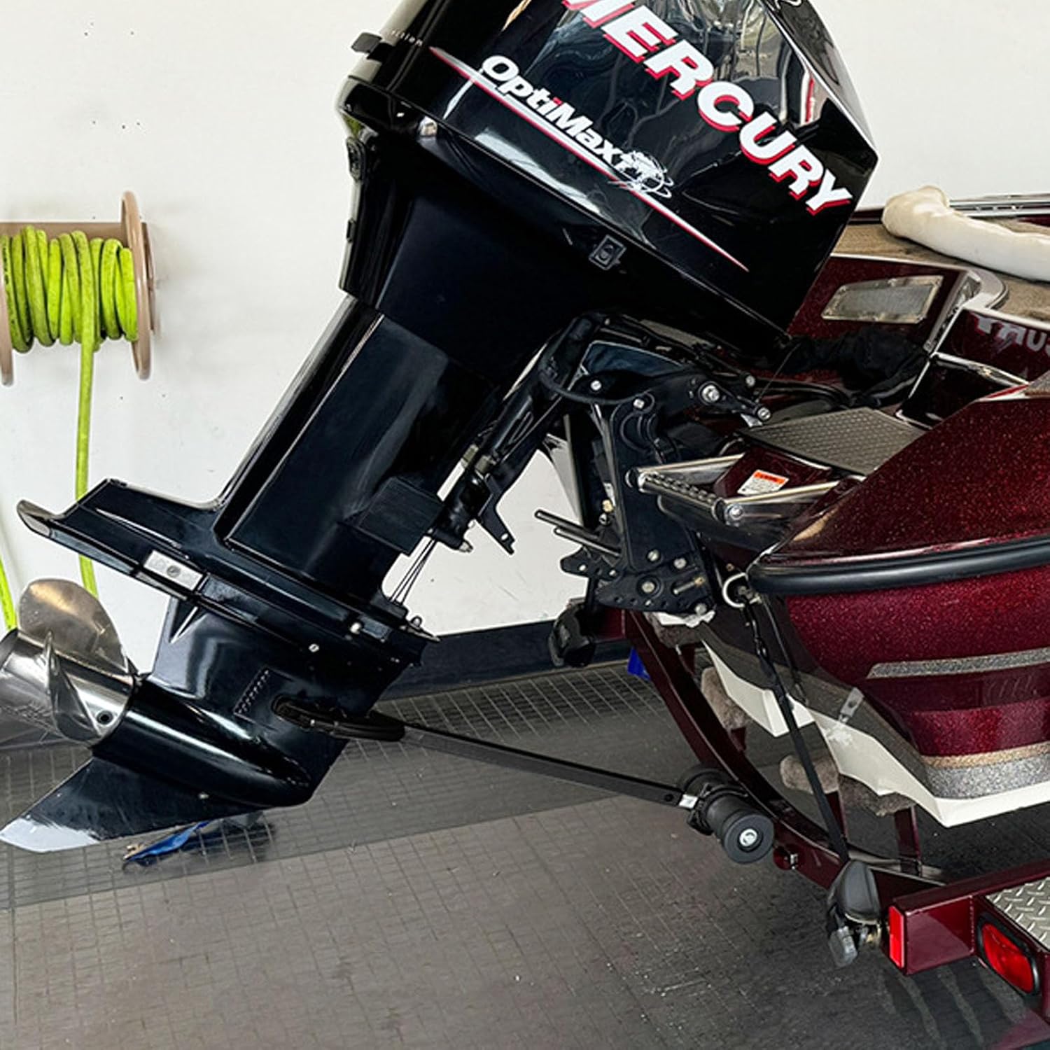 Boat Transom Saver for Outboard Motor, Outboard Motor Support with Heavy Duty Composite Heads for Securing Engines, Trailer Mounts and Rollers