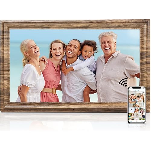 16 Inch Large Digital Picture Frame, Canupdog Digital Photo Frame with 32GB Storage Wall Mountable, Auto-Rotate, Motion Sensor Share Photo Video via App