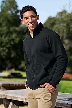 Port & Co Core Fleece Cadet Full-Zip Sweatshirt-PC78FZ-S-Athletic