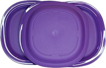 Amazon.com | Tupperware Microwave Reheatable Luncheon Plates 9.5