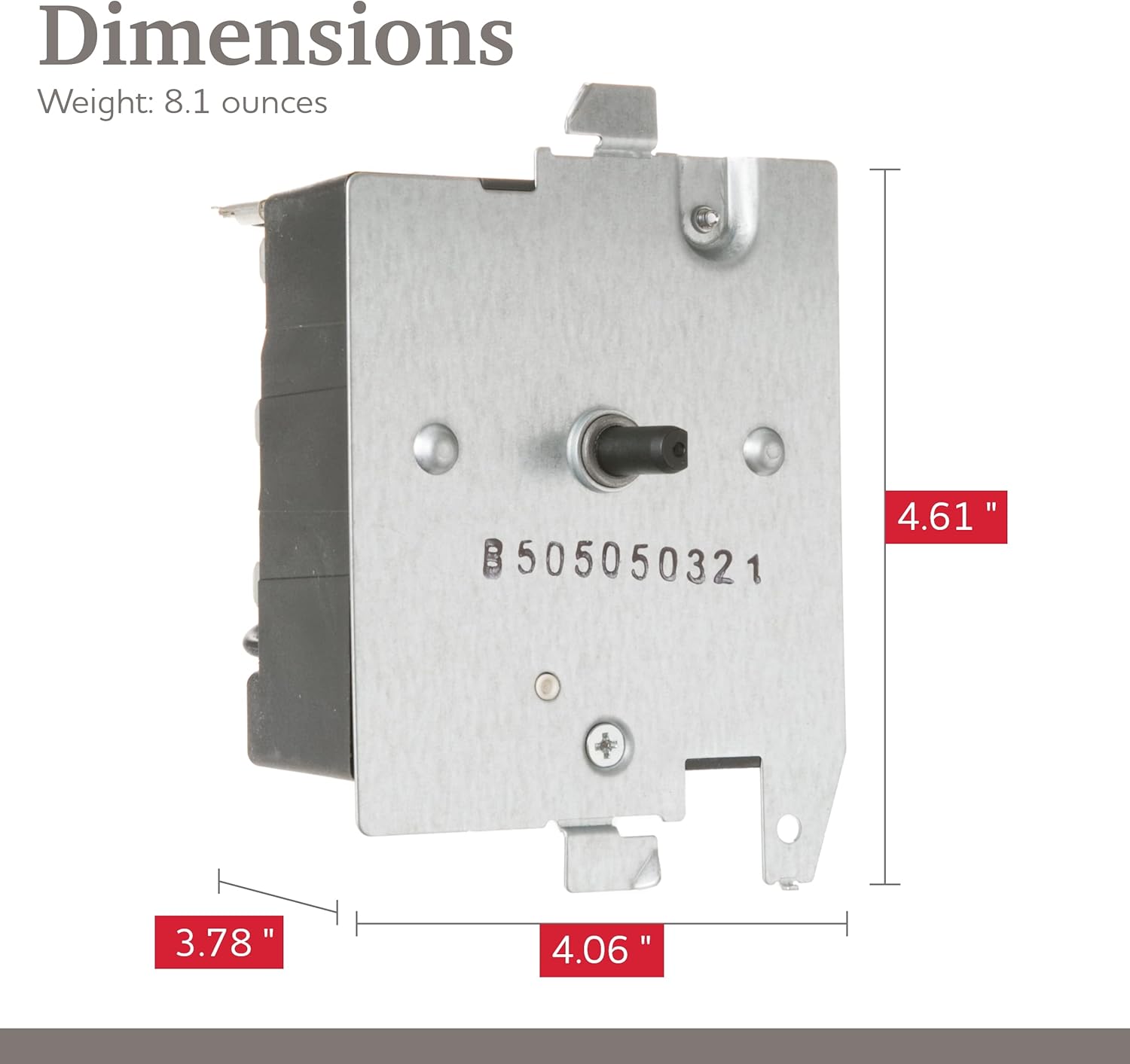 Parts Master Replacement for GE/Hotpoint Dryer Timer - WE4M532, PS8746223, AP5788219, 3029573 - Part for Clothes Dryer Machine - Clothes Dryer Replacement Parts