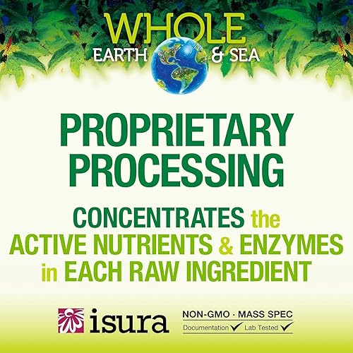 Miniatura 7 de Natural Factors Whole Earth & Sea, verduras fermentadas orgánicas, suplemento alimenticio integral vegano, chocolate, 7.7 onzas