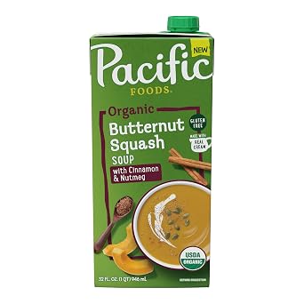 Pacific Foods Organic Butternut Squash with Cinnamon and Nutmeg Soup, 32 FZ