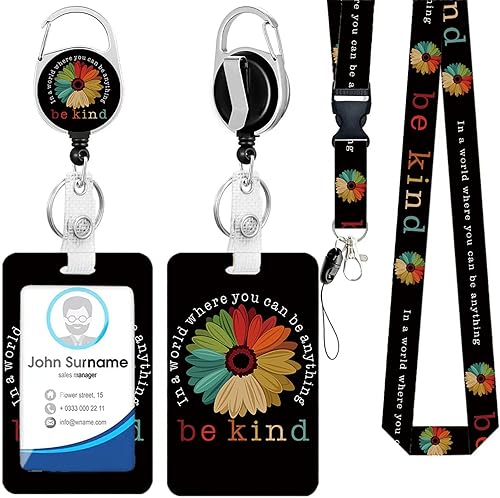 Soporte para tarjeta de identificación con cordón, soporte positivo para tarjetas de identificación con carrete, retráctil, desmontable, tarjeta de