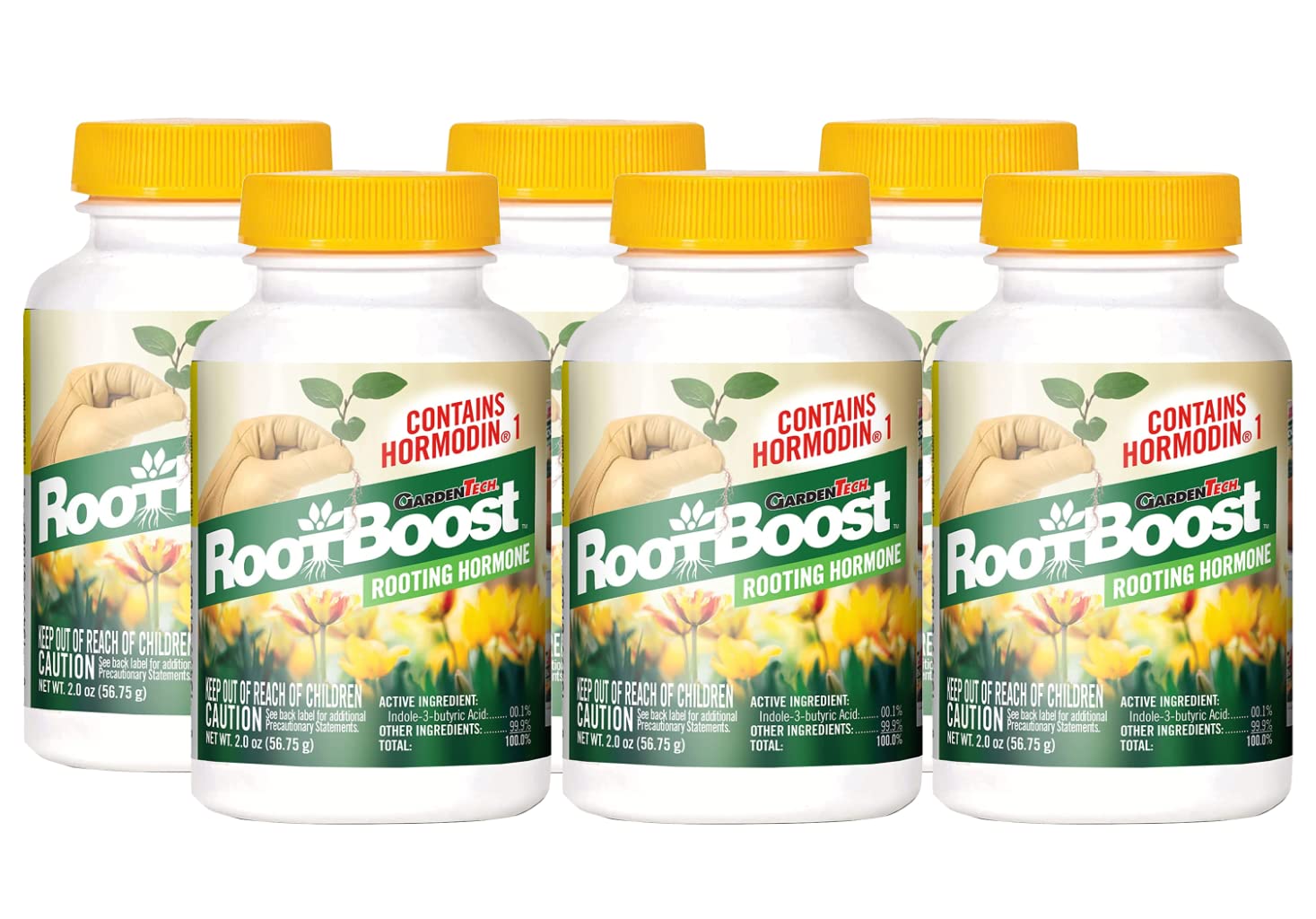 RootBoost 100508075 Rooting Hormone Powder, 2 oz Green (Three Pack of 2)