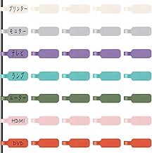Trilancer Cable Cord Labels (Large) for Organizing Wires and Identification Cards, Multi-Color Handwritten Cable Tags, Reusable for Multiple Uses – 35 Pieces