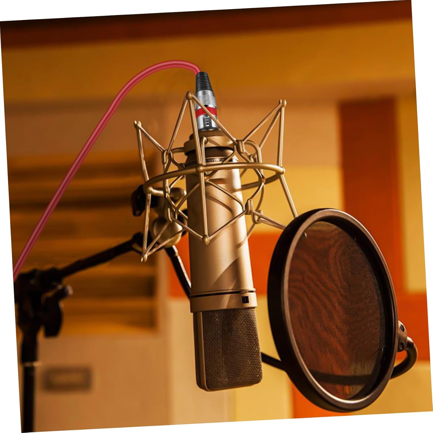 1set Microphone Cable Male to Female Mic Cord and Easy to Use Colors for Speakers and Audio Equipment