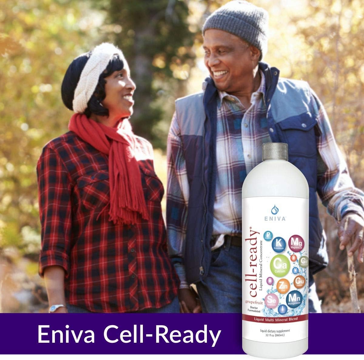 Eniva Health Cell Ready Ionic Multi Minerals Concentrate with Natural Flavors, Magnesium, Zinc, Chromium Liquid Minerals Selenium + More | Rapid Absorption | Supports Nutritional Balance - 32 Oz