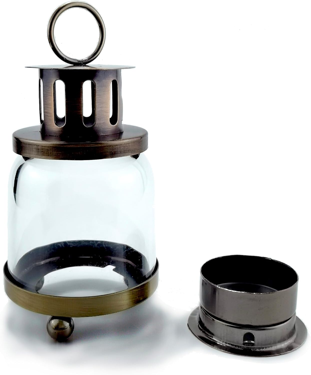 Mini Candle Lanterns for Tealight Candle Decorative Indoor Outdoor Hanging Lantern Versatile Metal Candle Holder Industrial, Farmhouse, Shabby Chic Halloween Christmas Decorations