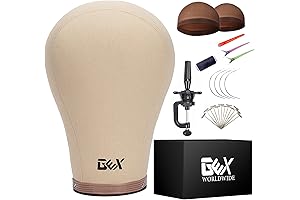 Enhance Wig Styling Precision with GEX Cork Canvas Block Head Mannequin
