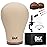 GEX 20-24 Cork Canvas Block Head Mannequin Head Wig Display Styling Head With Mount Hole (Light Brown, 23.5)