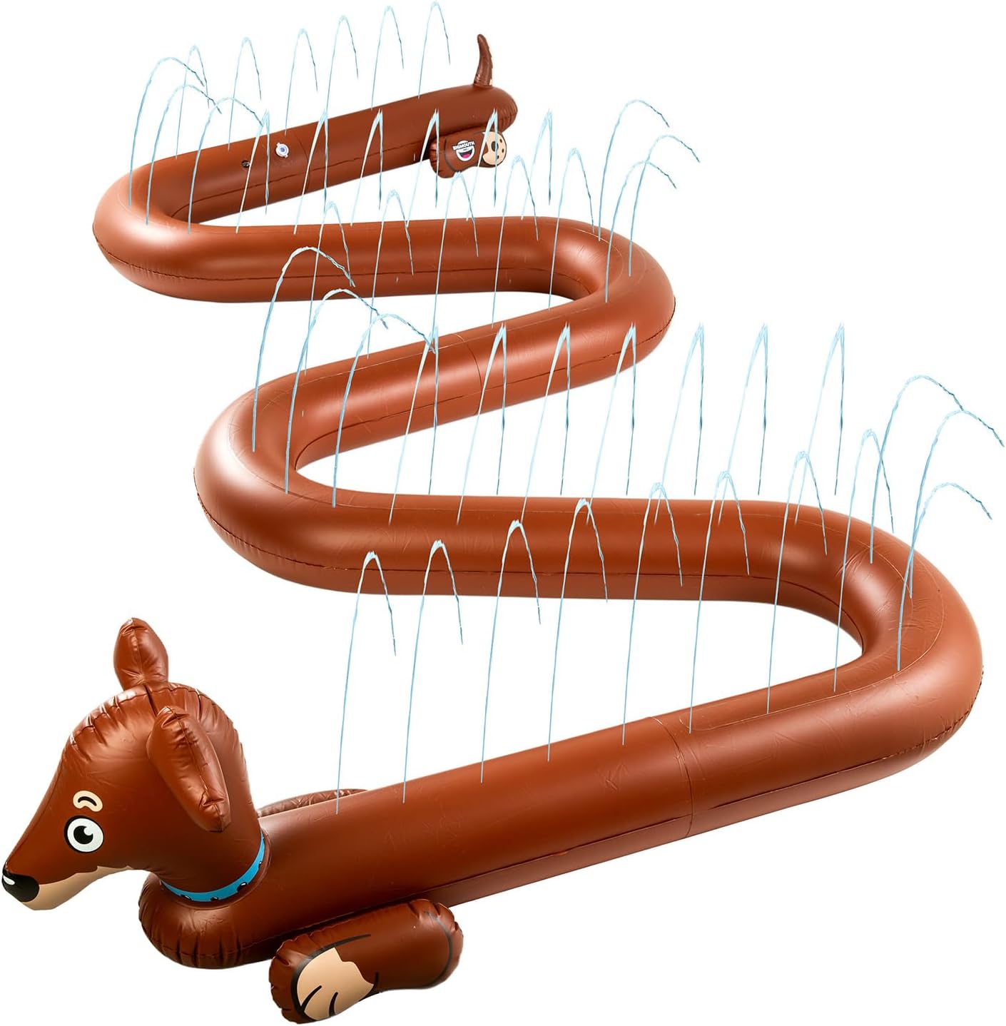 BigMouth Inc. Long Dog Inflatable Sprinkler, Fun Summer Backyard Water Games & Splash Toy for Kids, 13 Feet Long