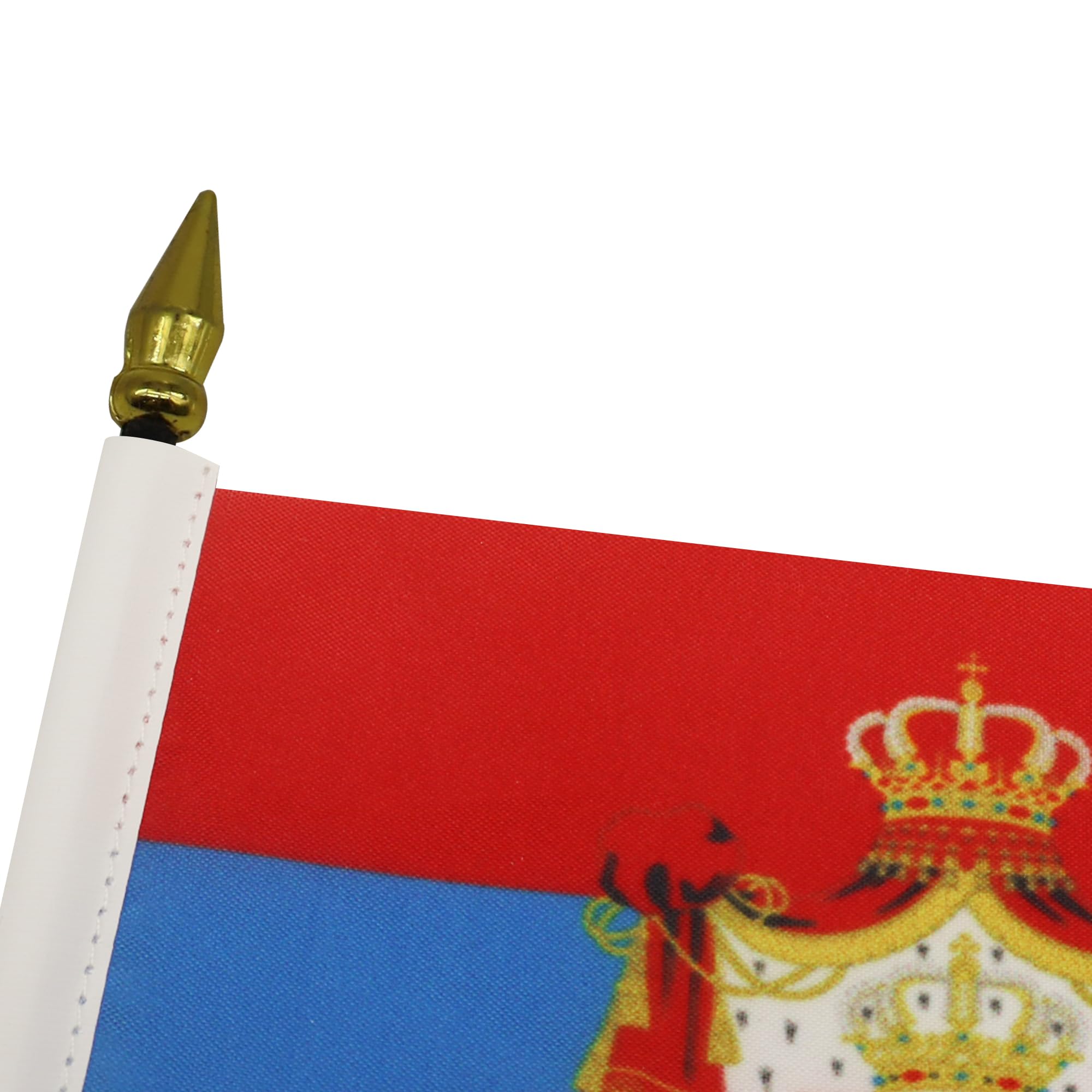AZ FLAG, Kingdom of Serbia 1882-1918 Table Flag 4'' x 6'', royal Serbian Mini Desk Flag 100% Polyester 15 x 10 cm - Image 4