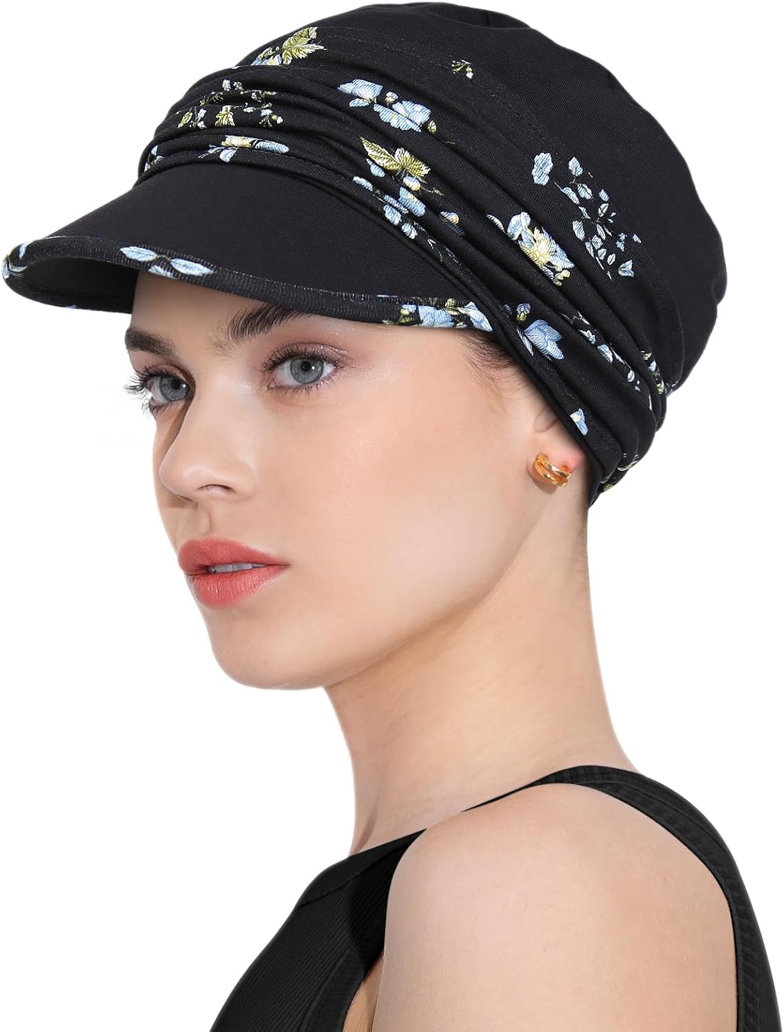 Chemo Headwear Viscose Newsboy Cap for Women Winter and Spring Hats - Image 3