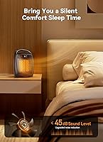 Vista 4 de GiveBest Calentador de Espacio, Calentadores Eléctricos Portátiles de 1500 W para Uso en Interiores, Control Remoto, 4 Modos, Temporizador, Modo