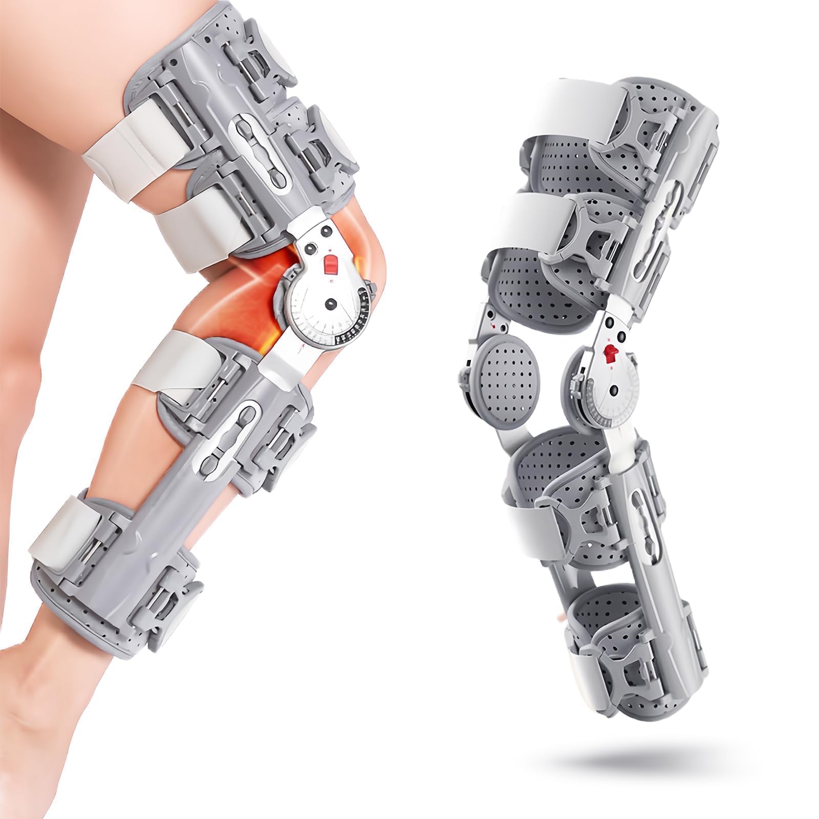Amazon.com: GoHelmate Hinged ROM Knee Brace,Unloader Knee Brace