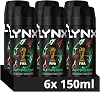 Lynx Africa the G.O.A.T. of fragrance 48 hours of odour-busting zinc tech Aerosol Bodyspray deodorant to finish your style 150 ml