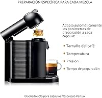 Vista 5 de Nespresso Vertuo Cafetera y Máquina de Espresso por Breville, Negro