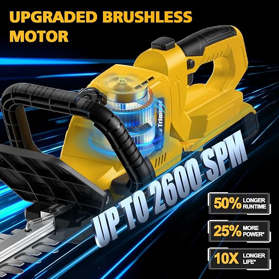 Givilo 20.4 Hedge Trimmer Cordless Compatible with Dewalt 20V MAX Battery