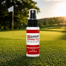 Grip Spritz - Golf Grip Cleaner & Restorer Spray 3-in-1 Clean, Rejuvenate, Preserve Tackiness - Remove Oil & Dirt to Enhance Club Feel, Control, Accuracy - Golf Bag Accessory USGA Approved