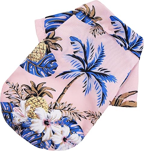 jebyltd Schöner Welpenstrandhemd T Ananas Strand Outfit Kostüm Haustier Outfit P