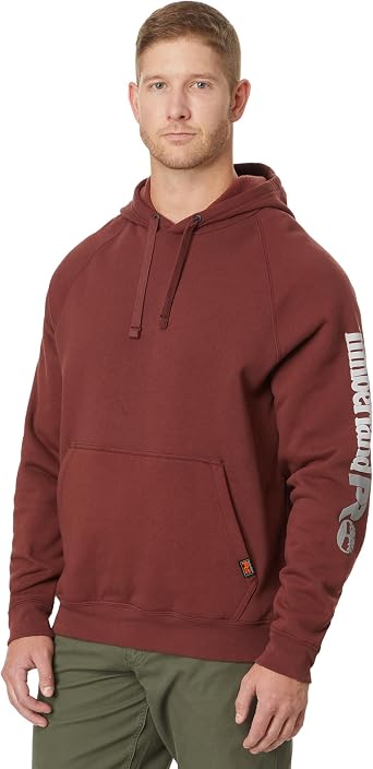Timberland PRO Mens Hood Honcho Sport Pullover Hooded Sweatshirt, Maroon, Medium