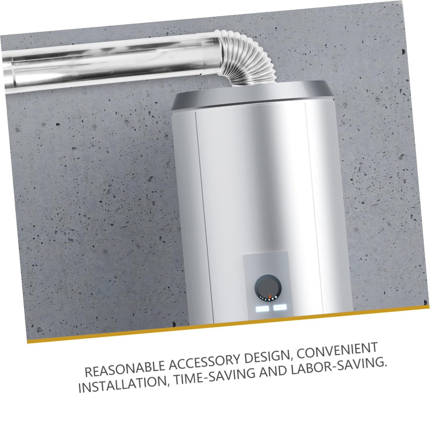 Tubo Acciaio Inossidabile con Curva Accessori Scarico per Caldaie e Camini Resistente Alte Temperature Facile Installazione
