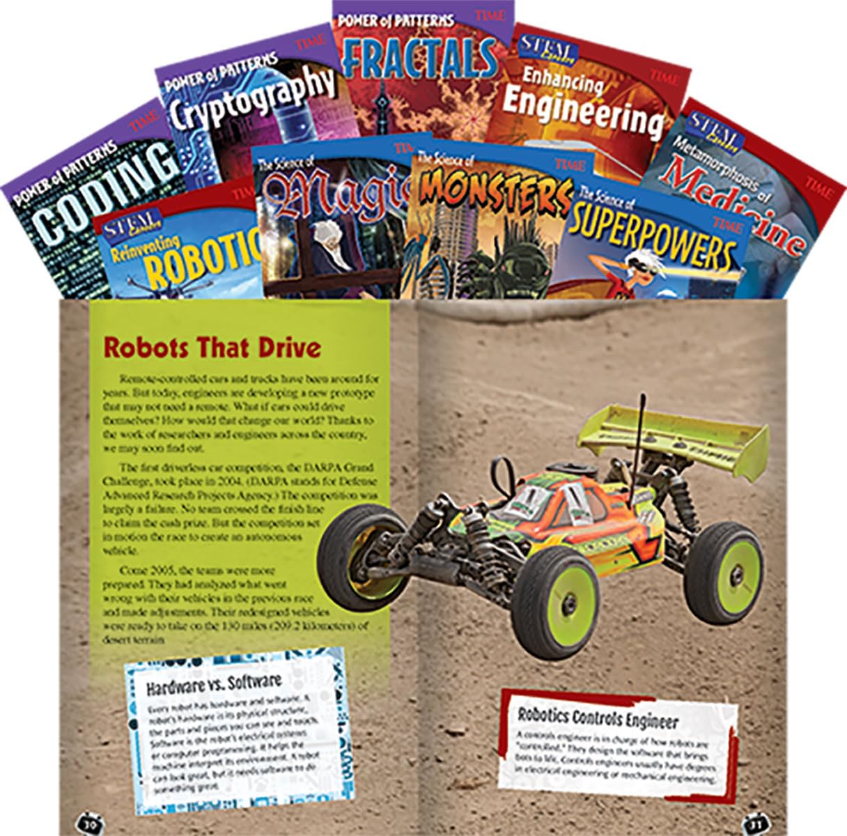 Teacher Created Materials TIME STEM, Grades 6 to 8, 9-Book Set (Time(r) Informational Text)