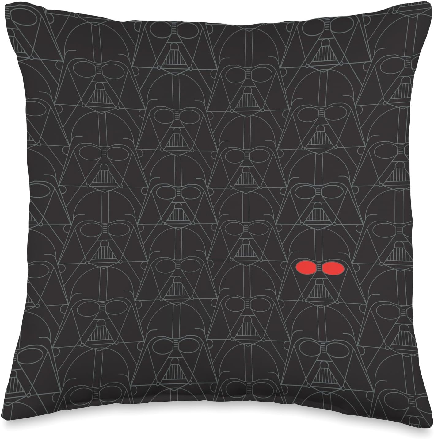 Star Wars Darth Vader Helmet Print Throw Pillow