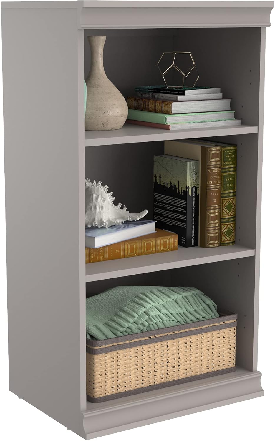ClosetMaid Modular Storage Shelf Unit with 3-Shelves, Taupe