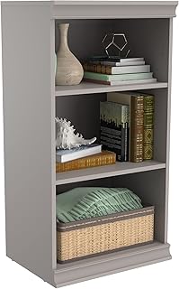 Modular Storage Shelf Unit with 3-Shelves, Taupe
