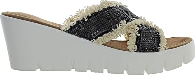 Bernie Mev Womens Venti Vivianne Wedge Heel Sandal