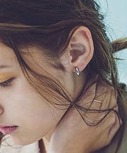 エテ K18ポスト チャンキー ハグピアス プラチナム 925 Amazon | (エテ