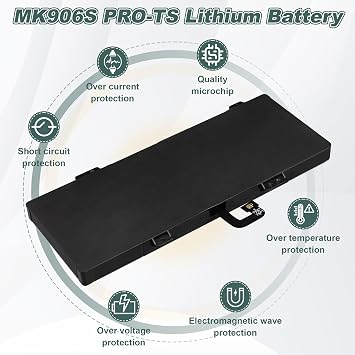For Autel DV2027 Battery Replacement: for Autel MaxiSYS MS906 Pro MK906