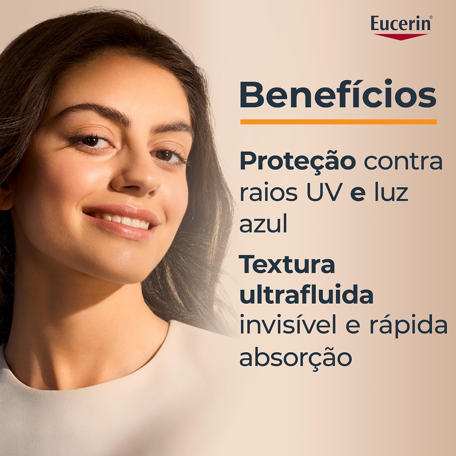 EUCERIN Protetor Solar Facial Ultra Fluido FPS 60 50ml, Hydro Fluid, Antioleosidade, Antioxidante, Rosto, Proteção UVA, UVB e Luz Visível EUCERIN Protetor Solar Facial Ultra Fluido FPS 60 50ml, Hydro Fluid, Antioleosidade, Antioxidante, Rosto, Proteção UVA, UVB e Luz Visível