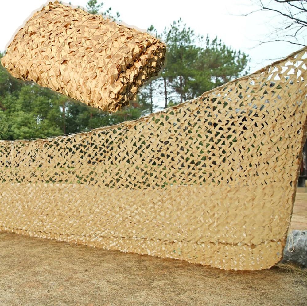 Filet de camouflage beige 1.5x6m pour terrasse et pergola ombrage sable