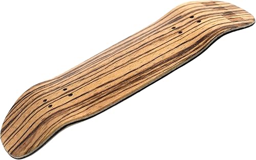 Teak Tuning Prolific - Tabla de diapasón de madera, 1.319 in x 3.780 in, forma cuadrada, madera de cebra - 5 capas con capa media negra - Incluye