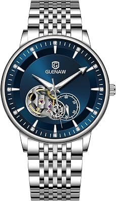 Watches for Men Tourbillon Skeleton Luminous Luxury Mechanical Self Winding Mens Wrist Watch Waterproof