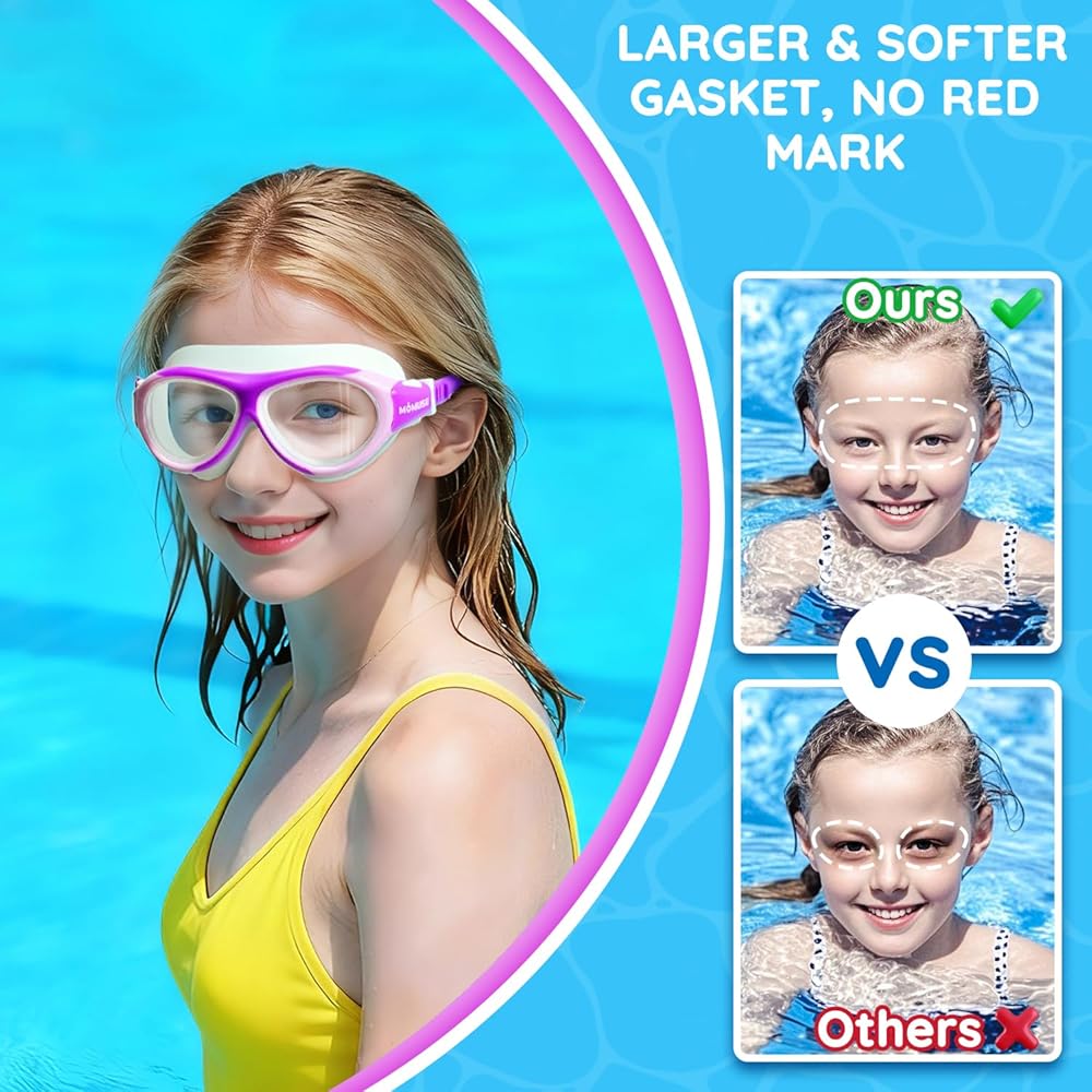 Ensemble De 3 Pièces Lunettes De Natation Pour Enfants