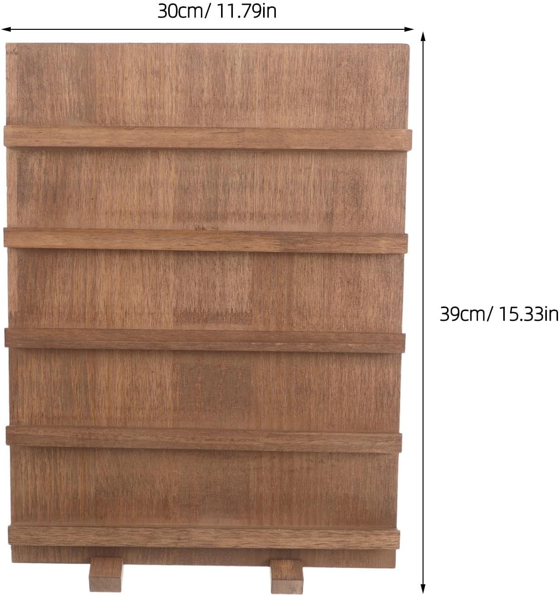 Gatuida 5-tier Wooden Jewelry Display Rack with Removable Earring Holder image 2