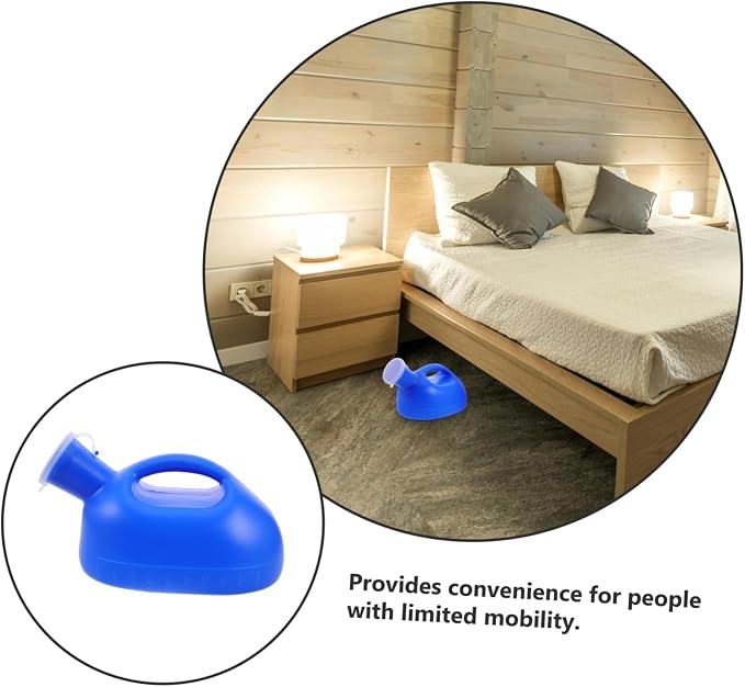 Orinal portátil para hombre con tapa antivuelco FOMIYES miniatura 7