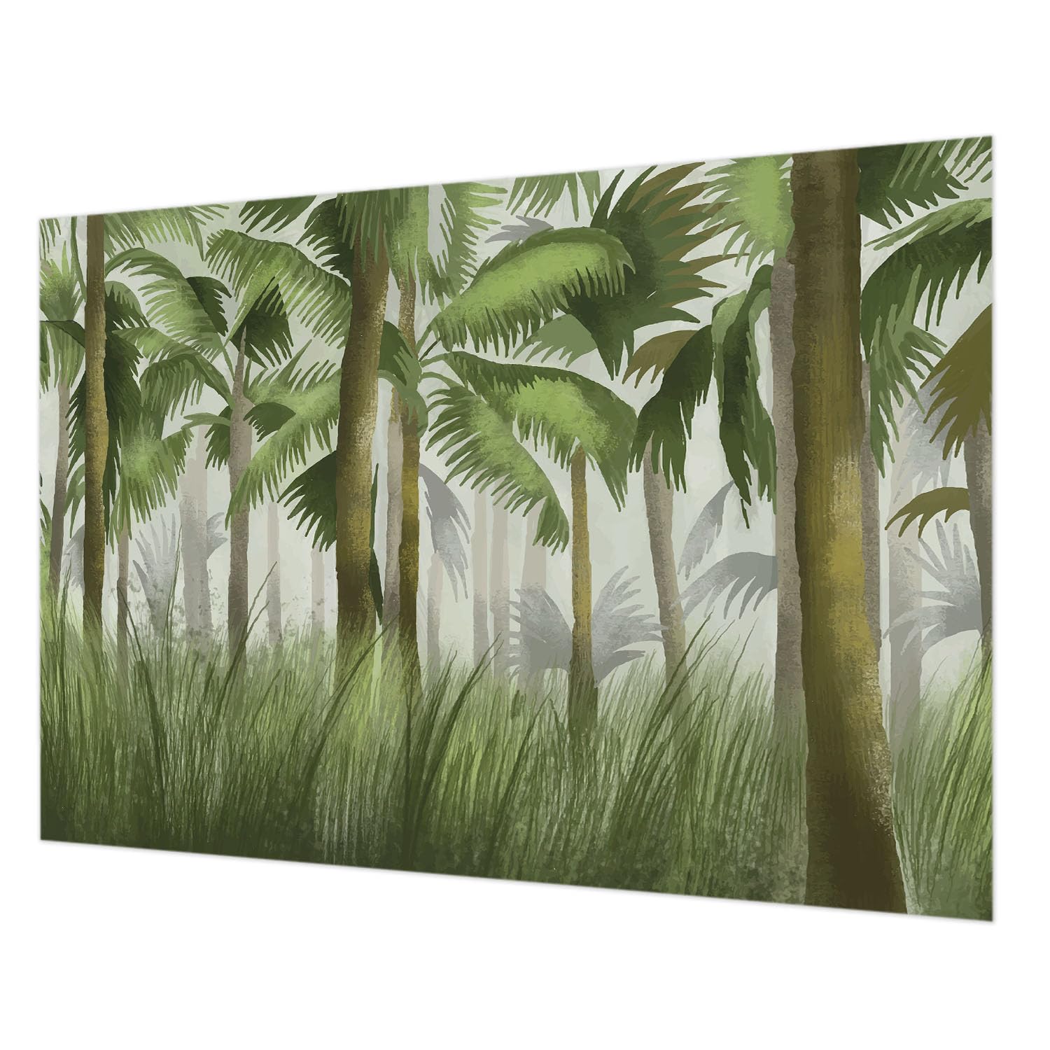 Papier peint intissé forêt tropicale pour salon et chambre