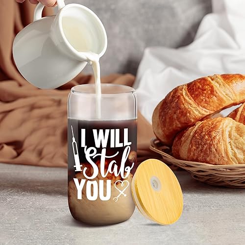 Miniatura 11 de Hsei 6 Pcs Graduation Appreciation Gifts for Women Thank You Gifts for Nurse Employees Staff Coworker Team Teacher Including 16 oz Glass Cups