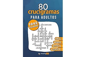 80 Crucigramas para Adultos: ¡Descubre 1043 palabras!