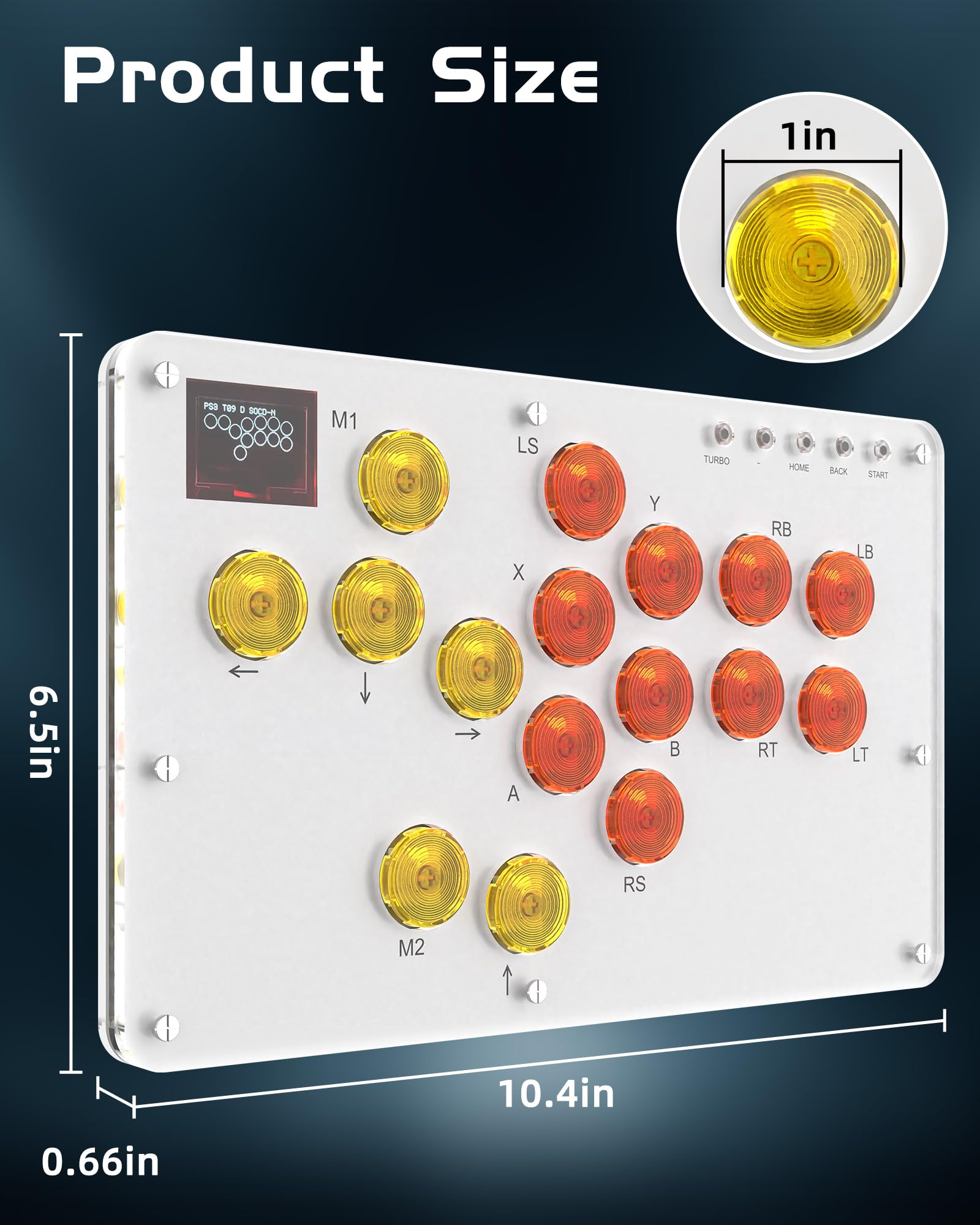 Amazon | ZMBESUP レバーレスアケコン 格闘ゲームコントローラー