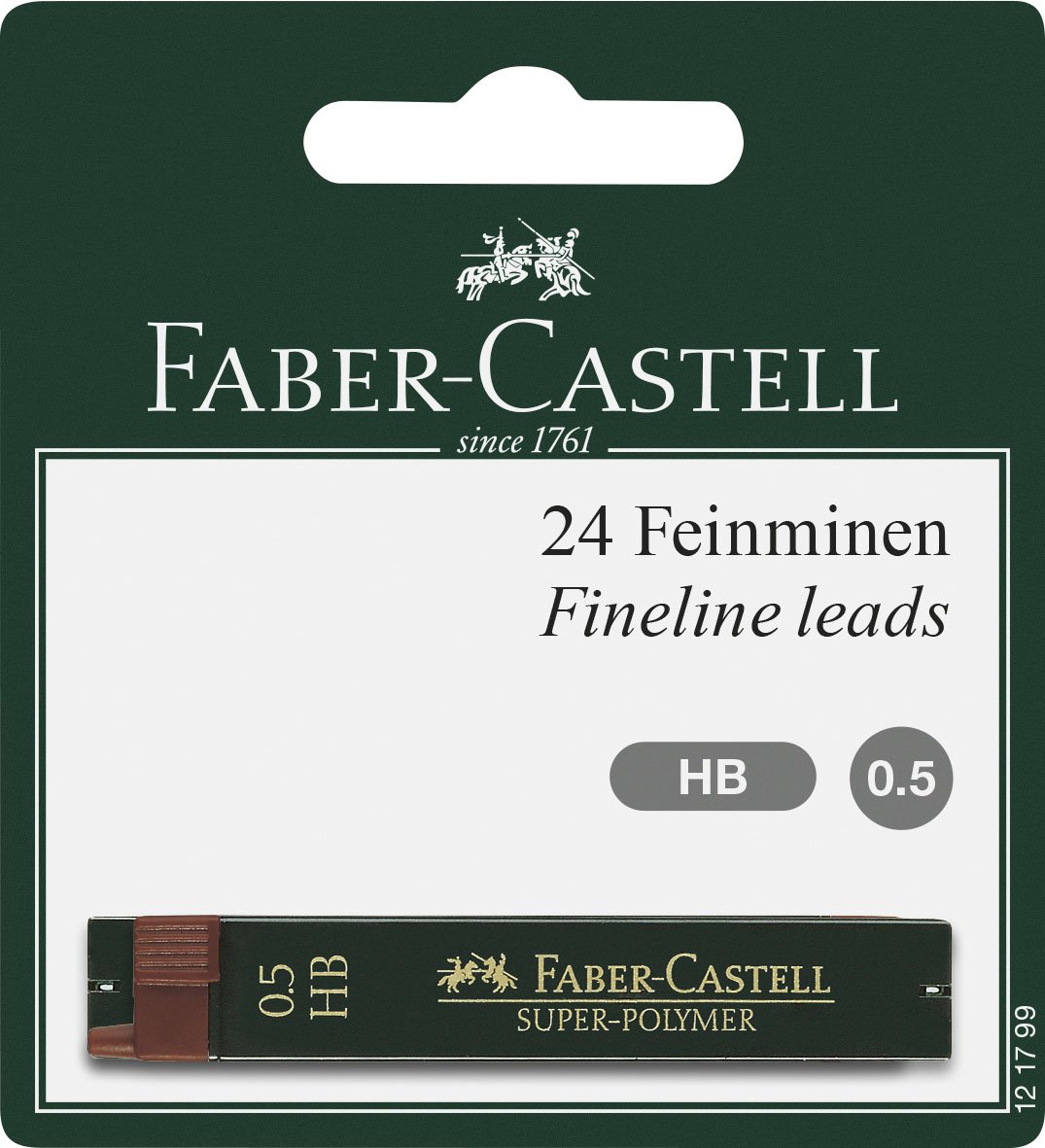 Faber Castell 0.5 mm 121799"Super Polymer" HB Fineline Lead (Pack of 24)