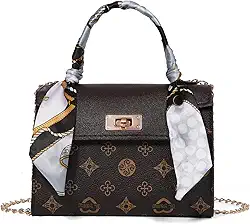 Bolsa tiracolo pequena, carteira com alça superior, estampa retrô, bolsa de ombro nas axilas, alça de ombro removível com trava magnética