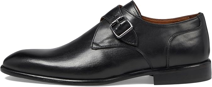 Bruno Magli Men's Solero Monk Loafers, Leather Slip-On Dress Shoes