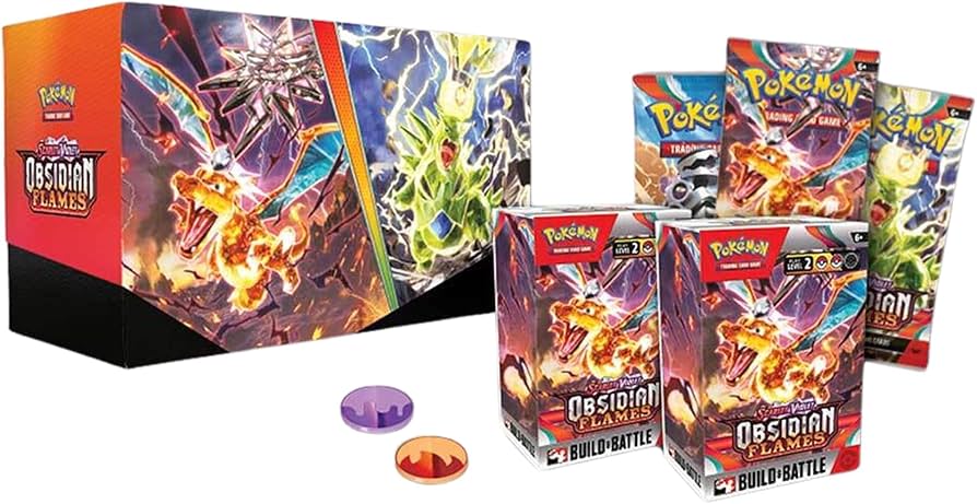 Pokemon TCG Scarlet & Violet 3 Obsidian Flames Build & Battle Stadium :  Amazon.com.au: Toys & Games